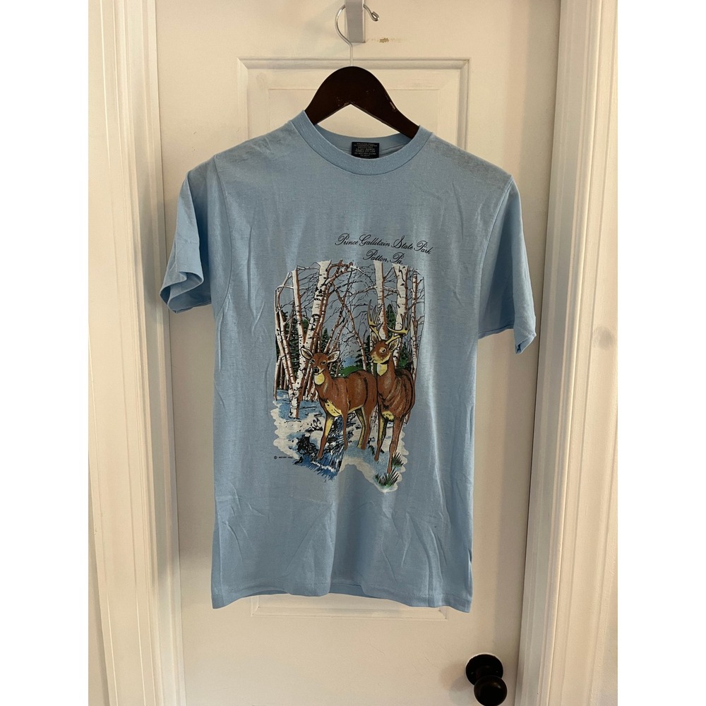 Vintage 1986 Prince Gallitzin State Park Deer T